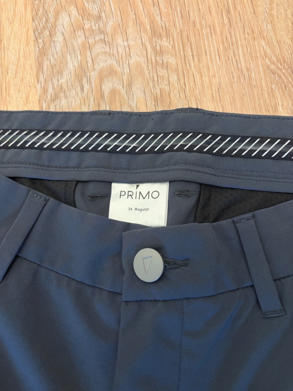 Primo Golf Joggers Mens 34 Regular Gray Zip Light Gray Stretch Summer Golf - Picture 5 of 5